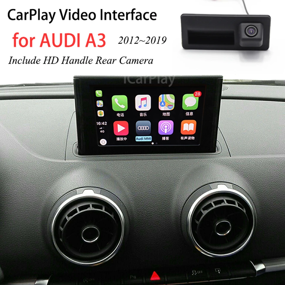 Включая обратную камеру беспроводной интерфейс Apple CarPlay поддержка Google