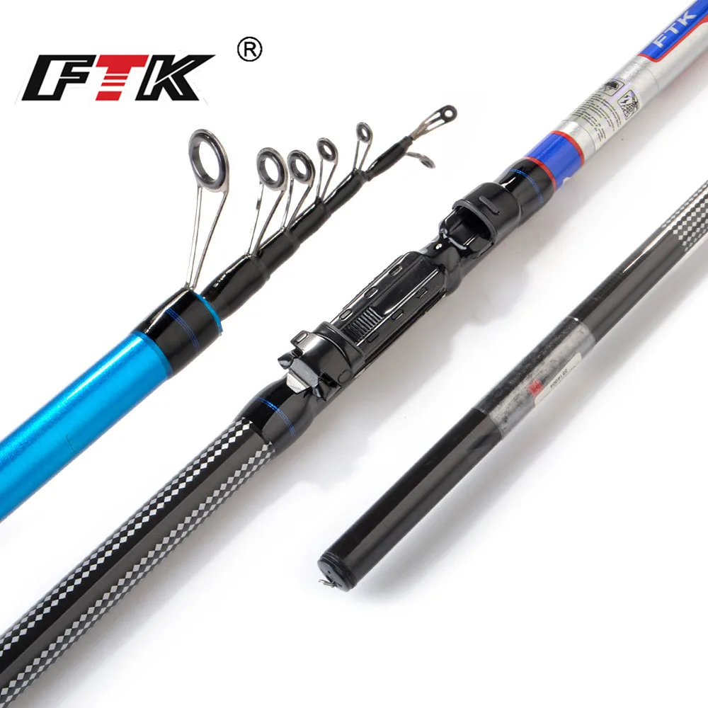 ФТК 24 т углерода 4-6 Стандартный сек C.W5-20G Топ diameter1.2mm рок De pêche стержень Материал
