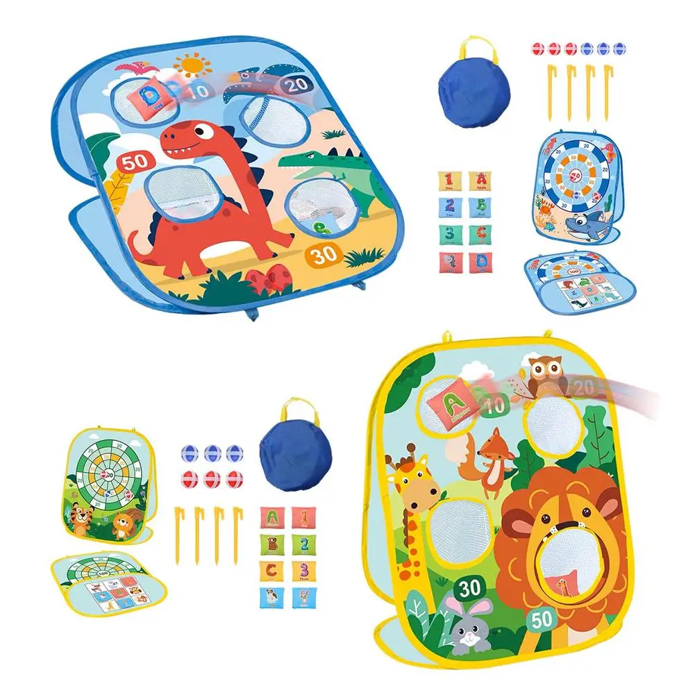 

New Kids Bean Bag Toss Game Cornhole Toss Game Set Beanbags Sandball Board Parent-child Interactive Outdoor Toys For Lawn Game