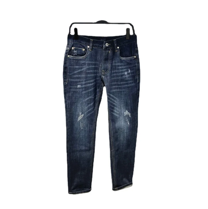 

Summer 2021 new Korean slim fit youth jeans men's b19305085x