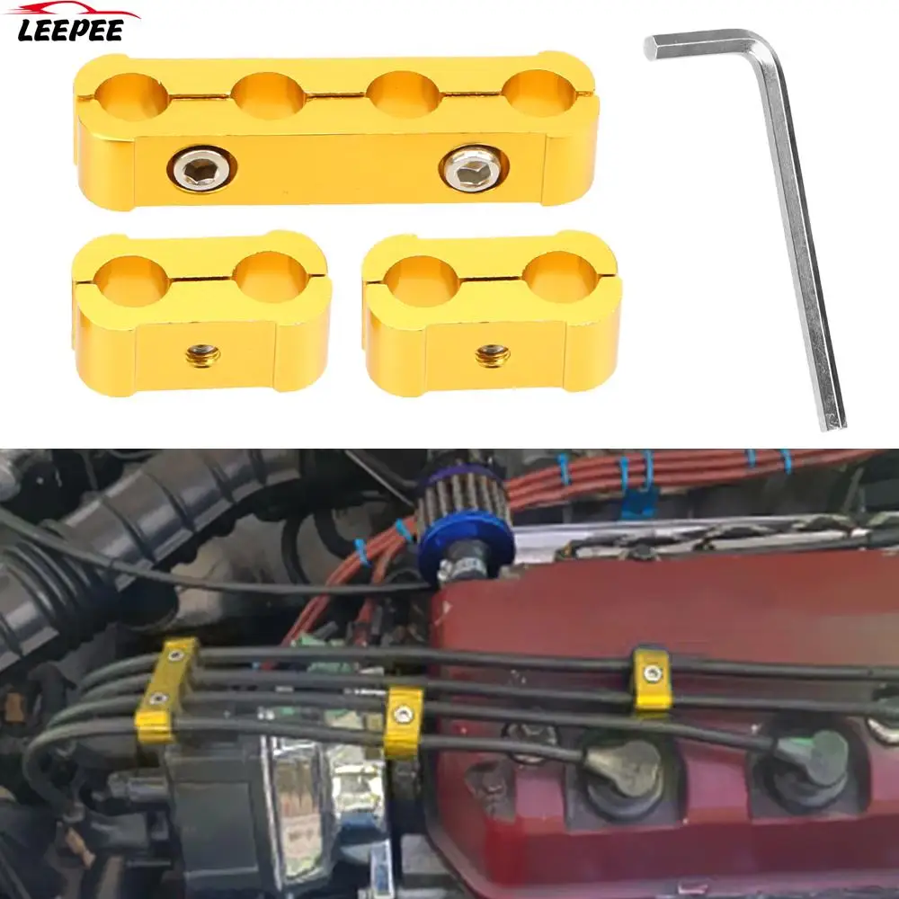 

Universal 3PC Auto Accessories Engine Spark Plug Wires Separator Divider Organizer Divider Clamp Kit 8mm 9mm 10mm Diameter
