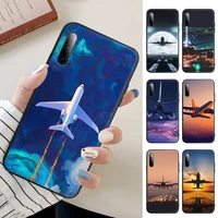 aircraft airplane fly travel cloud sky phone case for samsung a12 a32 a71 4g 5g a10 a20 a21 a40 a50 s a51 a52 a70 a72 silicone