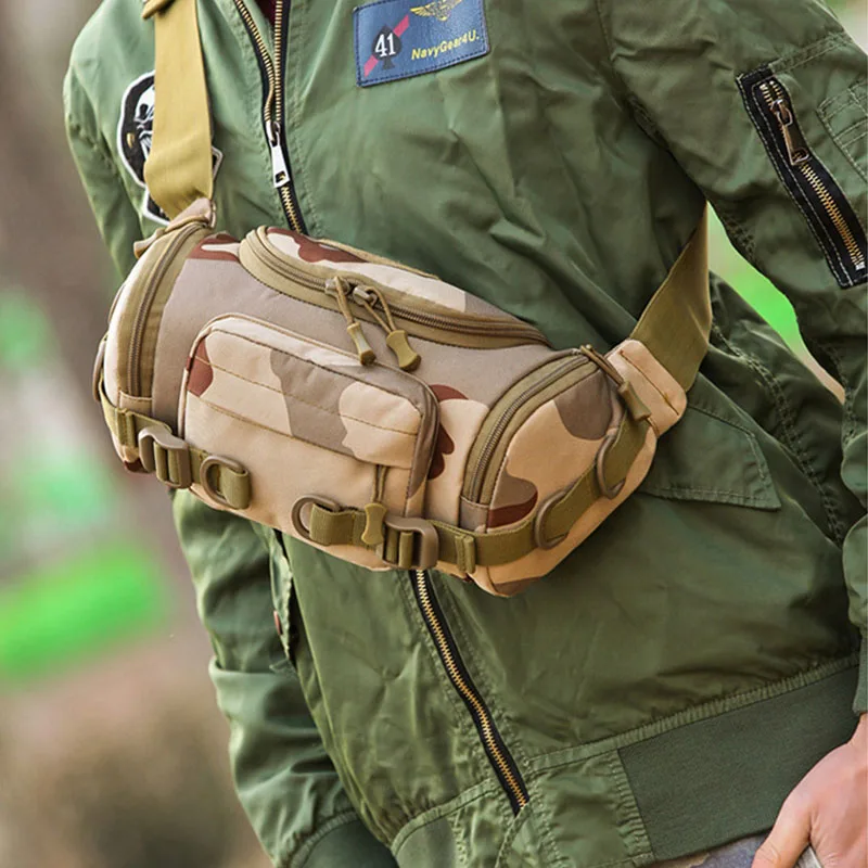 Тактическая Военная нейлоновая поясная сумка 900D камуфляжная износостойкая