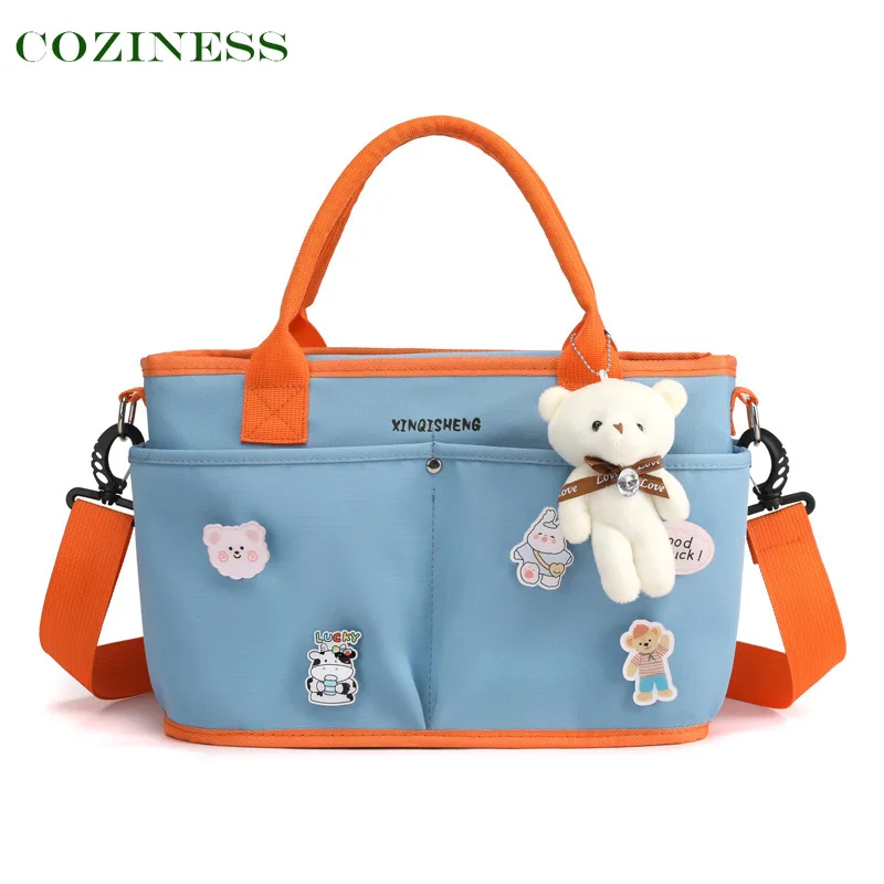 

COZINESS Portable Infant Mommy Bag Female Multi-Function Large Capacity Bags One Shoulder Newborn Waterproof Bottle Bags