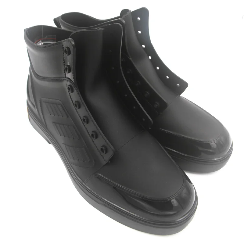 Сапоги Aleafalling мужские резиновые водостойкие на шнуровке короткие Нескользящие