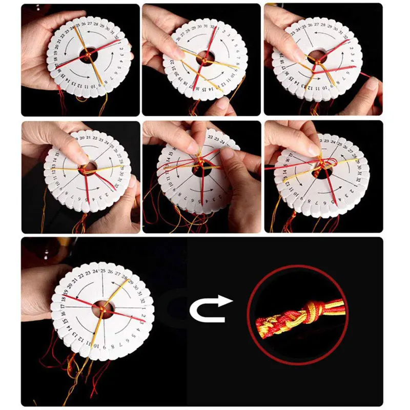 5 шт./компл. DIY Плетеный EVA белый круговой вязальный станок инструмент 10 см Kumihimo