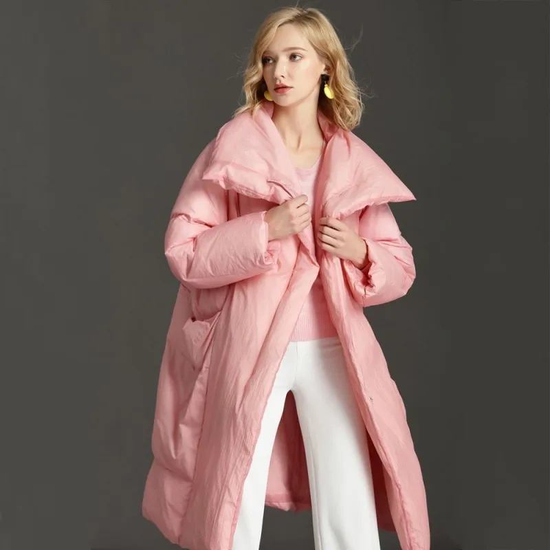 Для женщин свободный крой ультра легкая зимняя куртка пуховик 2020 осень зима