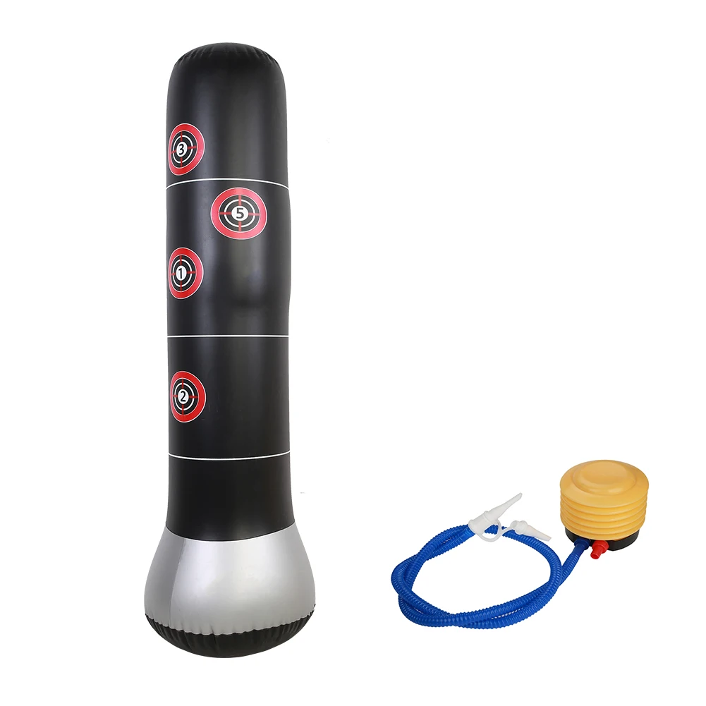 

Training Fitness Boxing Punching Bag Inflatable Aerated Irrigation Sand Family Entertainment Vent Fight Ground Kick Sandbag