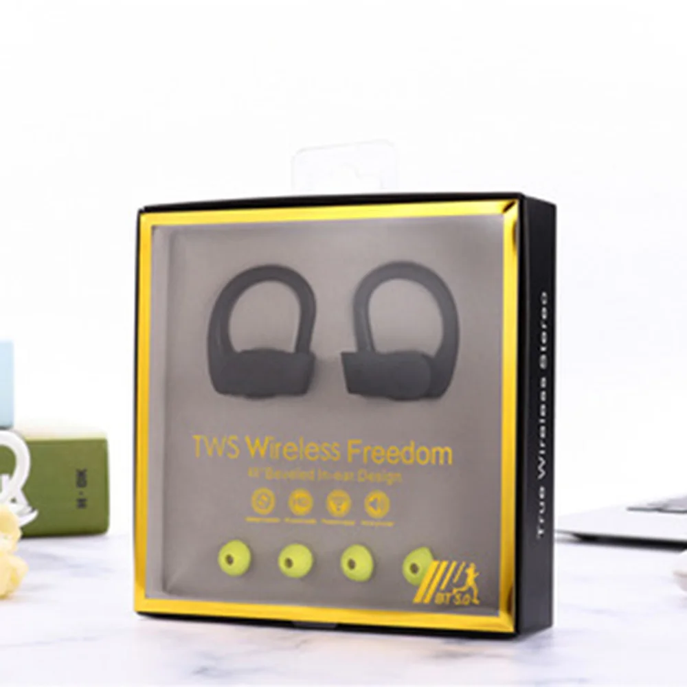 Спортивные наушники W3 TWS с ушным крючком цветные беспроводные миниатюрные Hi Fi