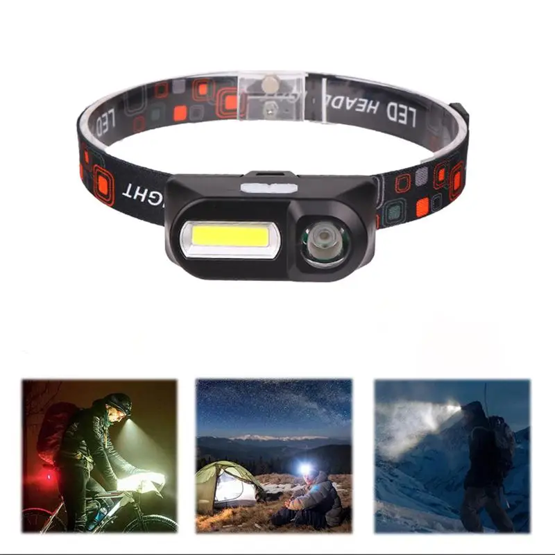 

Новинка 2020, портативный светодиодный налобный мини-фонарь XPE + COB с зарядкой от USB, Головной фонарь с 3 режимами, тверсветильник налобный фонарь для кемпинга, рыбалки, охоты