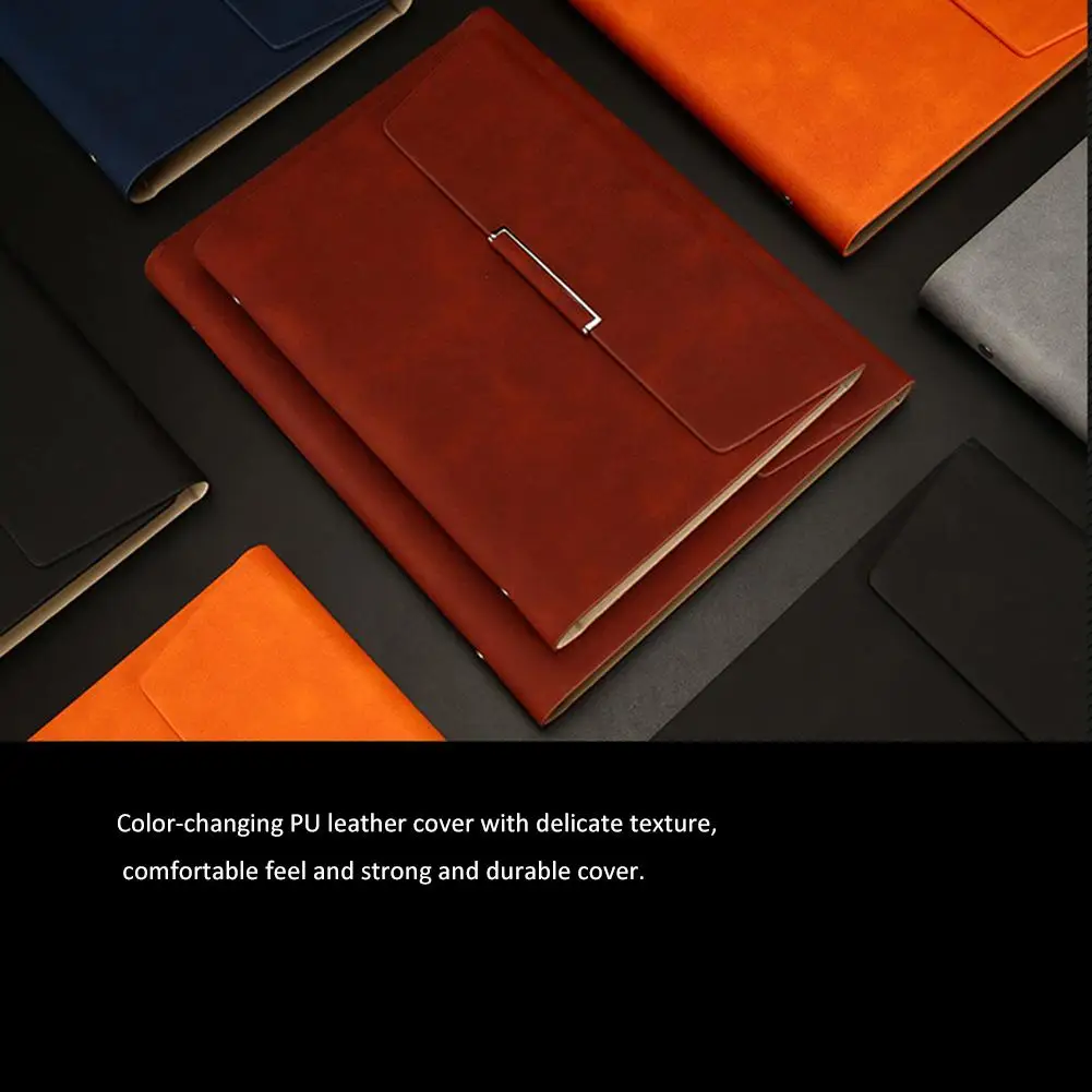 Инновационный трехслойный свободный бизнес-блокнот из искусственной кожи с