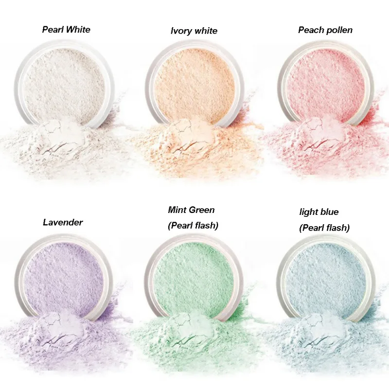 Натуральная пудра для жирной кожи стойкая водостойкая макияжа косметическая