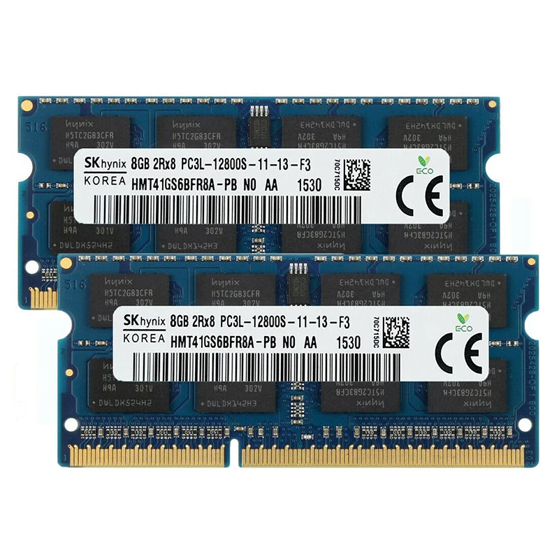 SO DIMM 4GB 8GB DDR3L 1333MHZ 1600MHz PC3L 12800S 1 35 V 204pin 2RX8 SODIMM воспоминания ноутбука без ECC