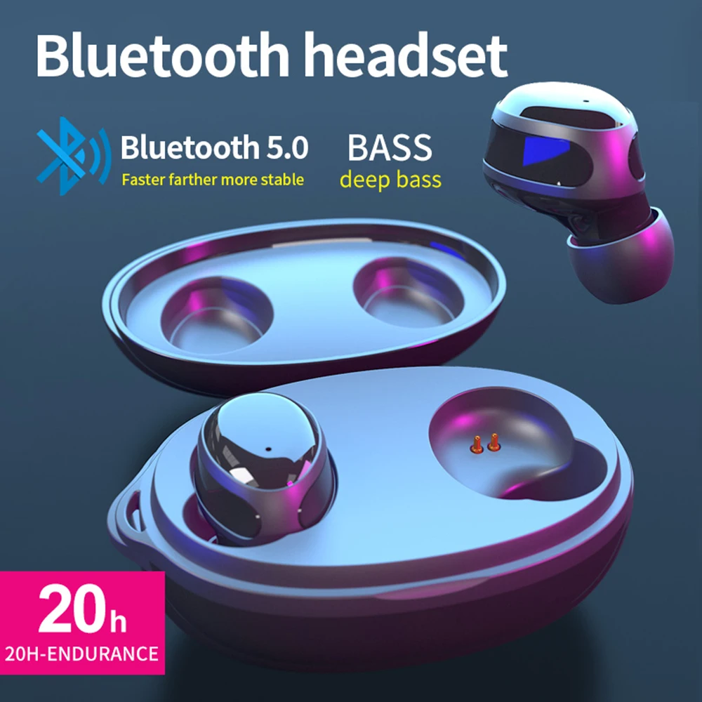 TWS K1 наушники беспроводные Bluetooth вкладыши глубокий бас 3D стереонаушники с