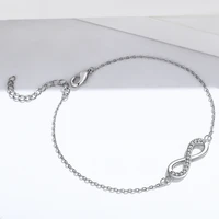 infinity bracelet jewelry for women chain link fine geometric lucky unlimited chian bracelet