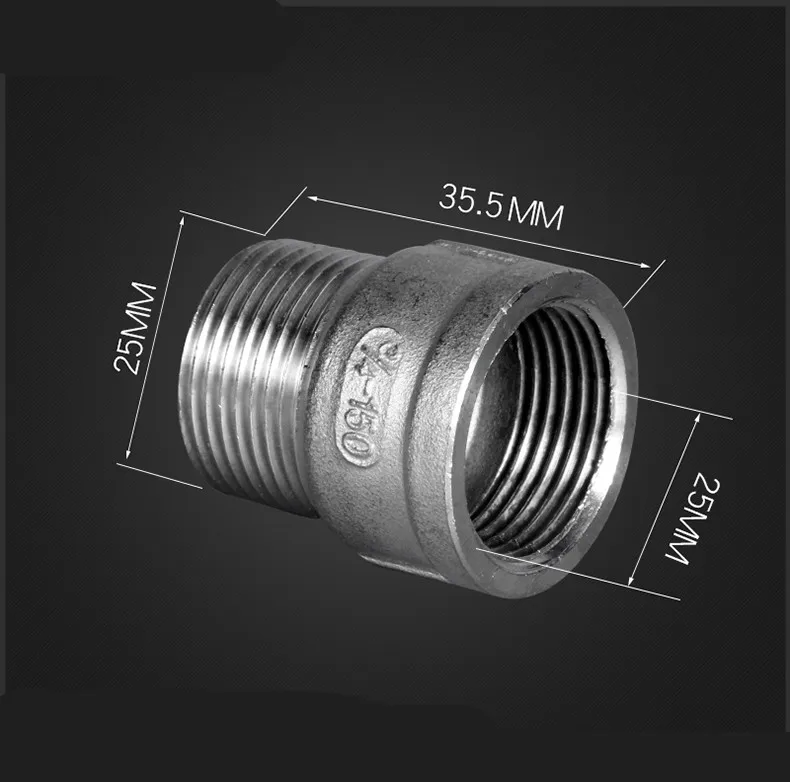 304 фитинг из нержавеющей стали 3/" 1/2" 3/" 1" 1-1/" 1-1/2" BSP штекер-Женский трубка с Резьбой Разъем
