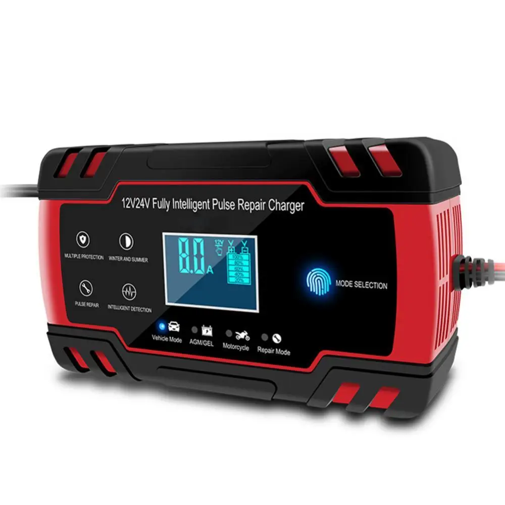 80% Hot Sell 12/24V Car Vehicle LCD Display Intelligent Pulse Repair Power Battery Charger
