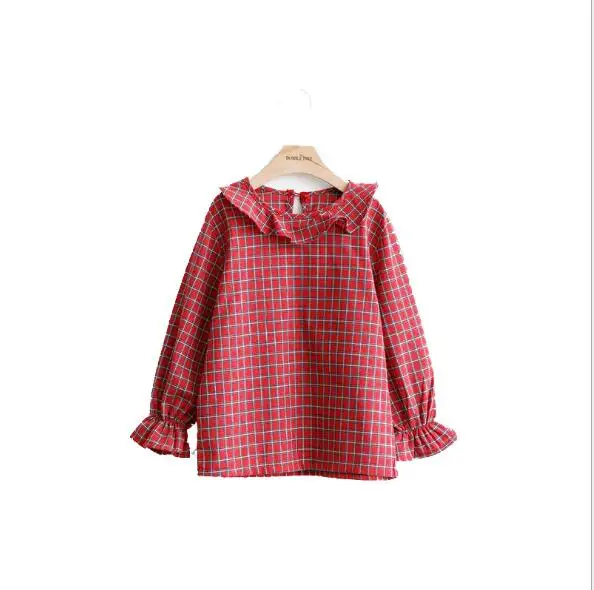 2 шт. клетчатая рубашка с оборками и платье без бретелек на Возраст 4-14 лет | Мать