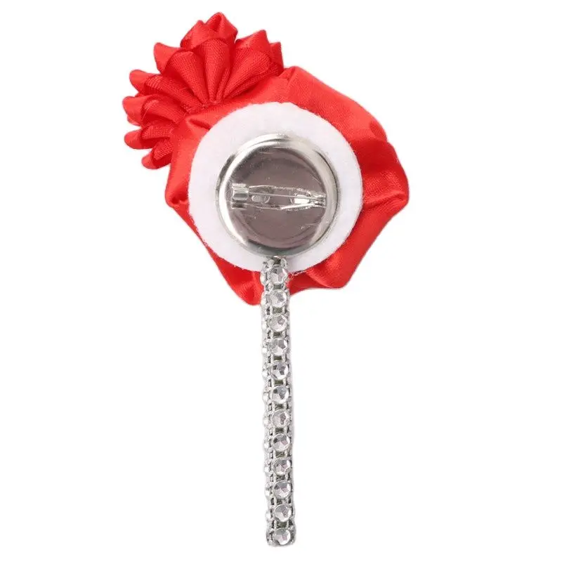 Бутоньерка Роза серебряные бутоньерка с бриллиантами булавка для лацканов