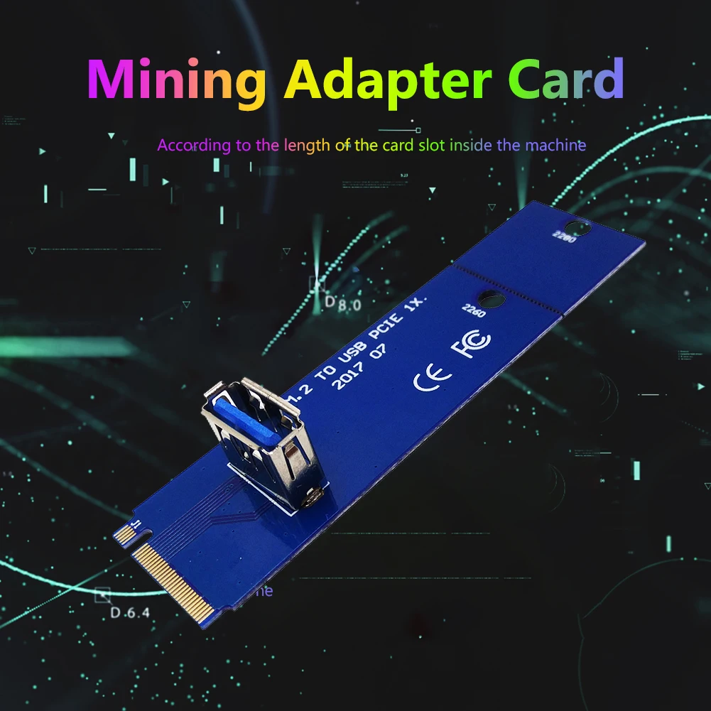 Переходник M.2 на USB 3 0 переходник NGFF M2 переходная карта для майнинга PCIe X16