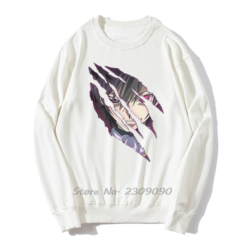Аниме Code Geass Lelouch Of The Rebellion Толстовка Для Мужчин Пуловер Флисовые Кофты Харадзюку