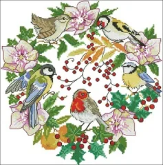 

YIXIAO Counted Cross Stitch Kit Cross stitch RS cotton with cross stitch Haejbgqs Magazine - bird Garland