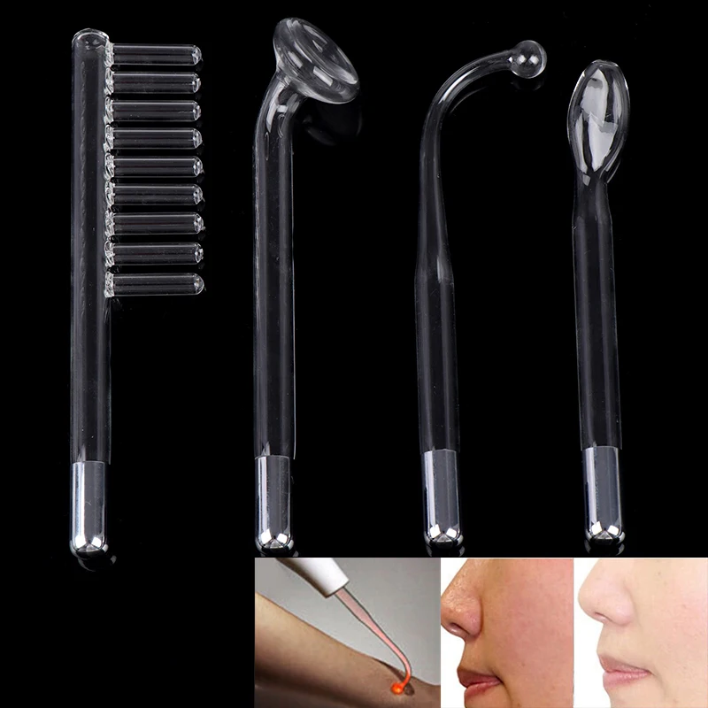 

4Styles High Frequency Facial Machine Electrode Wand Electrotherapy Glass Tube Acne Spot Wrinkles Remover Beauty Therapy Puffy