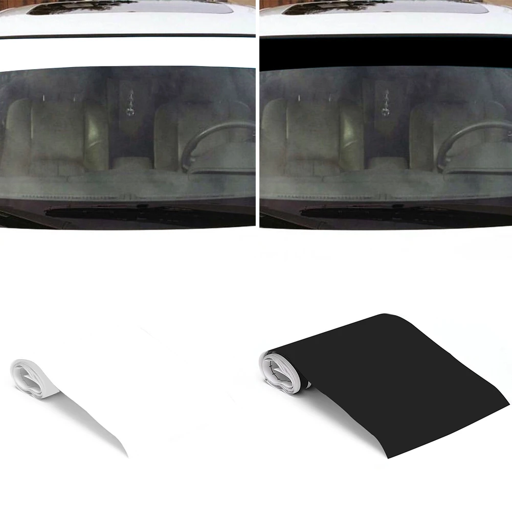 

6x60inch Car Window Visor Vinyl Windshield Banner Strip Racing Waterproof Window Car Sun Decorative Stickers Sunscreen Blank