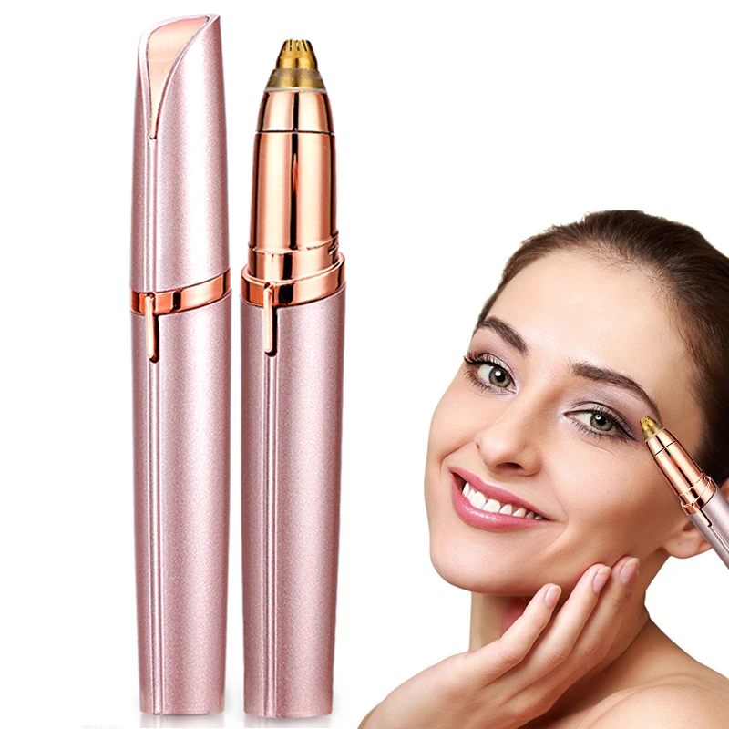 Электрический триммер для бровей портативный безболезненный мини эпилятор