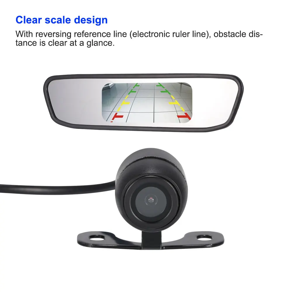170 Degree Car Camera Durable Clear Scale Design Easy Installation Wide Angle Reverse Waterproof Good Filling Lamp System | Автомобили и