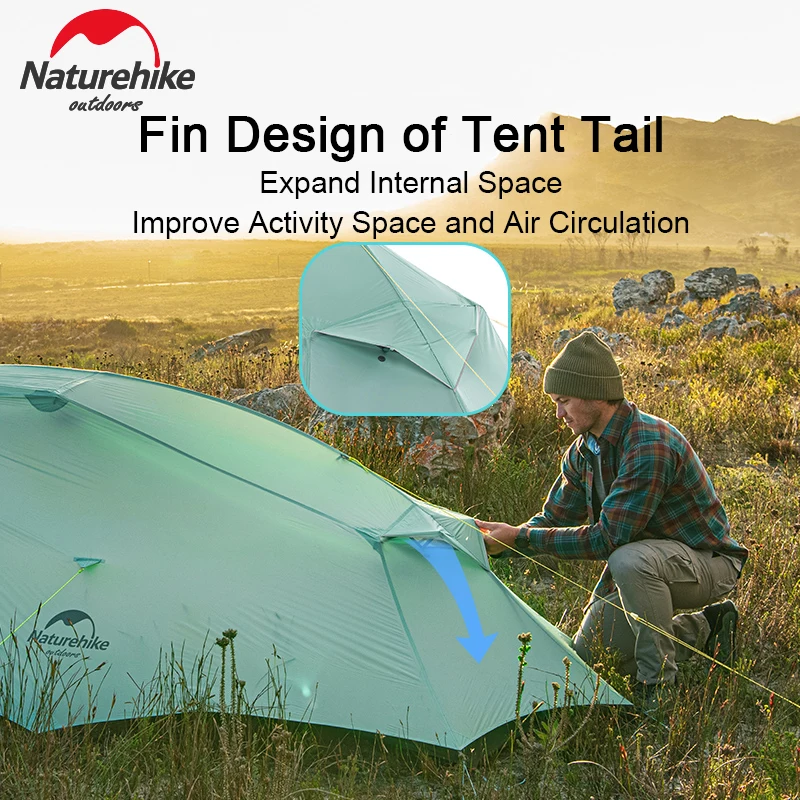 Палатка Naturehike туристическая Ультралегкая 3 сезона 1 7 кг нейлон|Палатки| |