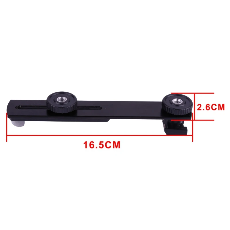 Прямой кронштейн для вспышки штатив Nodal Slide Tripods Rail Quick Release Plate Зажим адаптер