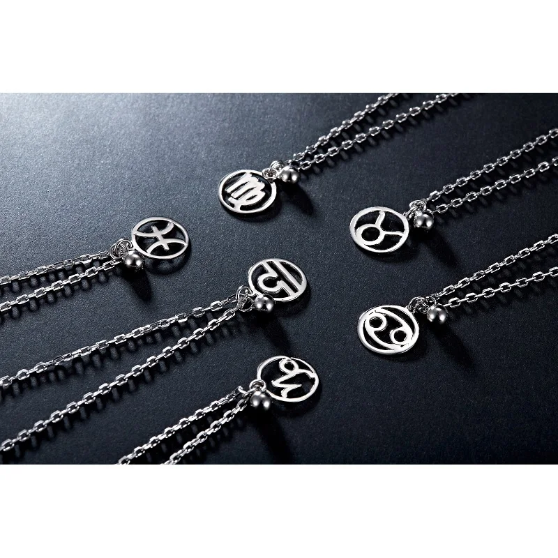 Женское вечерние е из серебра 925 пробы с подвеской в виде зодиака | Украшения и