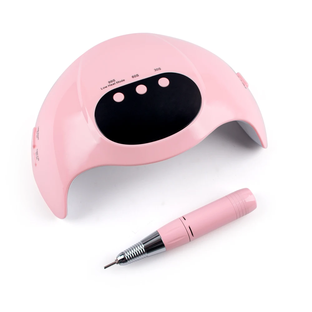 2-IN-1 Nail Drill 30000RPM LED Nail Lamp UV LED Nail Dryer Machine Electric UV Nail Light Portable Lightweight Manicure