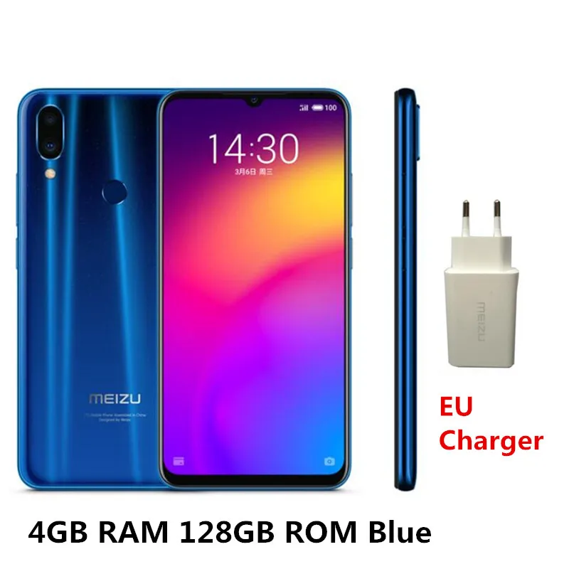 4GB 128GB Blue Глобальная версия meizu Note 9, 675 МП камера Snapdragon 128, 4 Гб, 6,2 ГБ, четыре ядра, 2244 дюймов, 1080 x p, FHD - Цвет: 4GB 128GB Blue