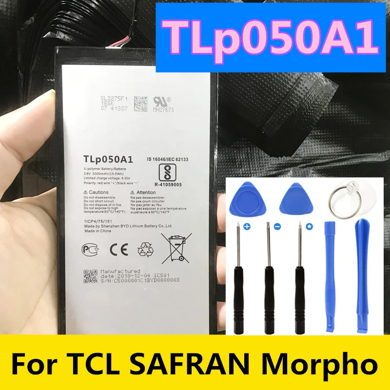 

New High Quality 5000mAh For Alcatel TLp050A1 1ICP4/75/151 For TCL SAFRAN Morpho Tablet PC Battery