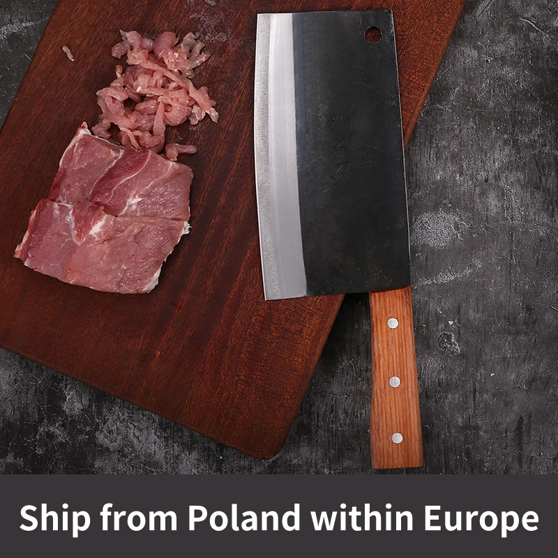 DENGJIA Высокоуглеродистая сталь кованый нож шеф повара для овощей и мяса с