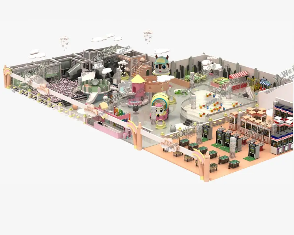 YLW детская крытая игровая площадка лабиринт веселый городской парк с