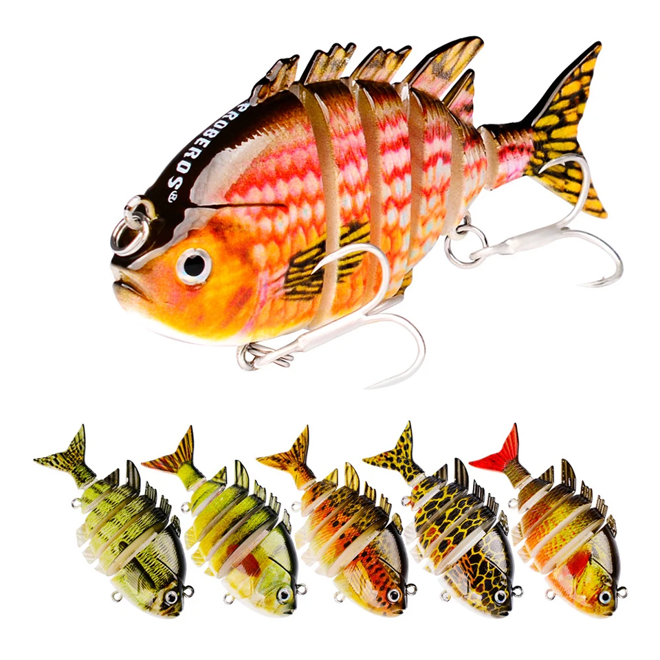 

WALK FISH 1PCS 80mm/90mm/100mm Wobblers Sinking Fishing Lures Minnow Section Bait Multi Jointed Bait Swimbait Crankbait Carp