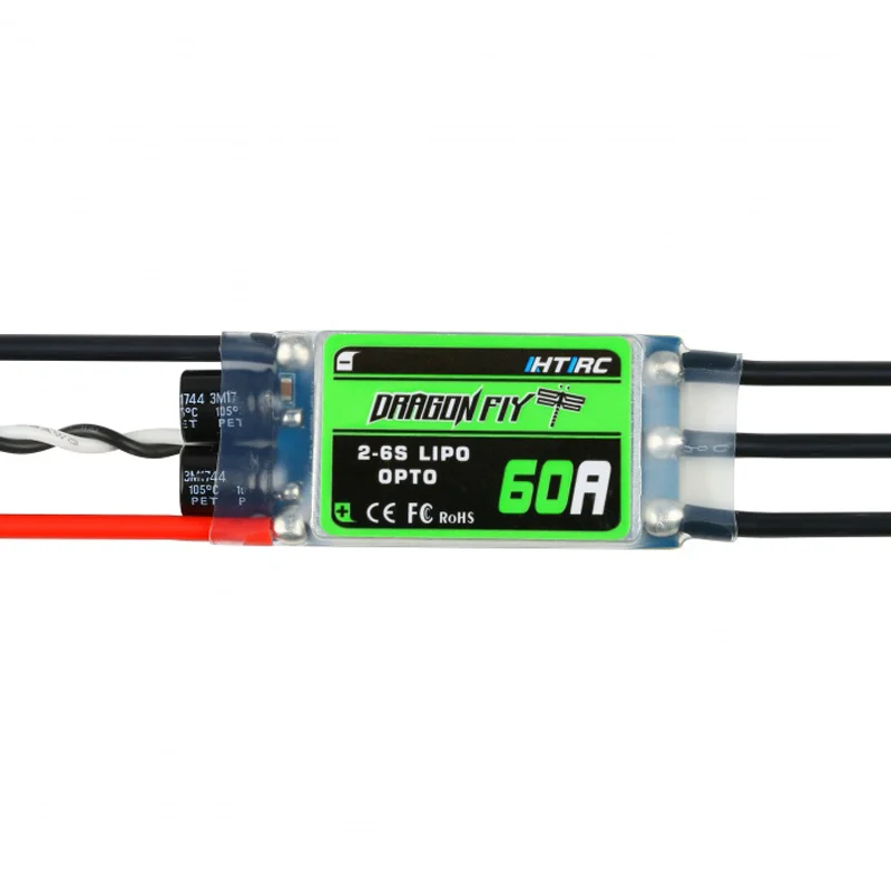 Htirc Стрекоза 60A 2 6S Lipo RC бесщеточный ESC электрический регулятор скорости для FPV