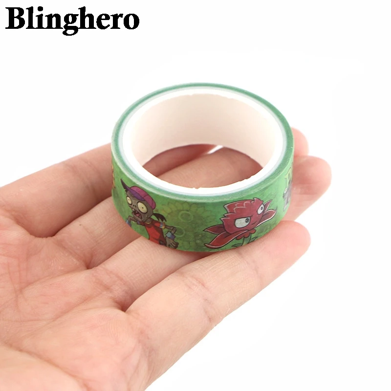 

Wholesale 10pcs/lot Plants and Zombies Washi Tape Adhesive Tape Decoration Sticker Scrapbooking Masking Tape Stationery Sticker
