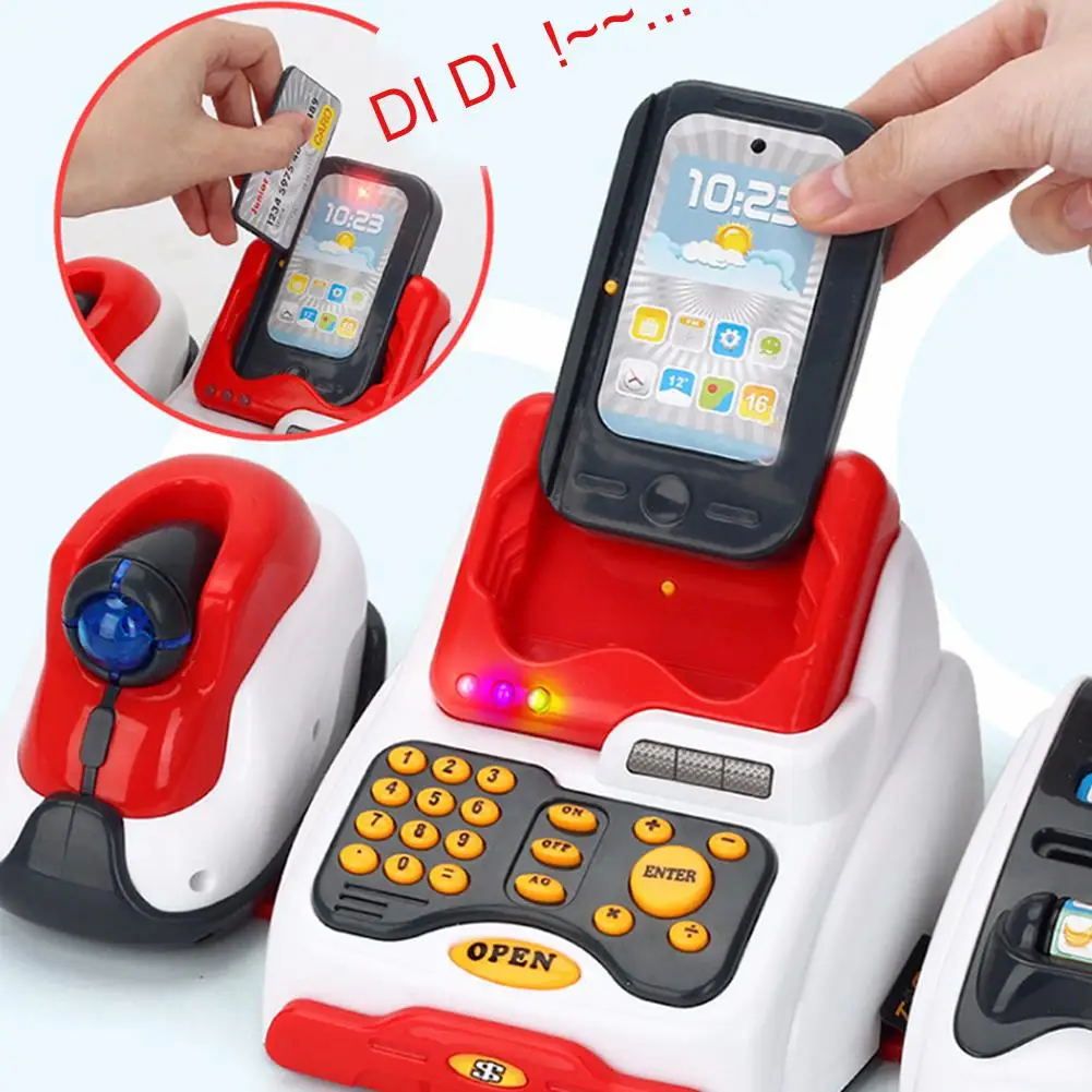 24 шт./компл. светодиодный музыкальный магазин кассовый аппарат сканер Пищевая