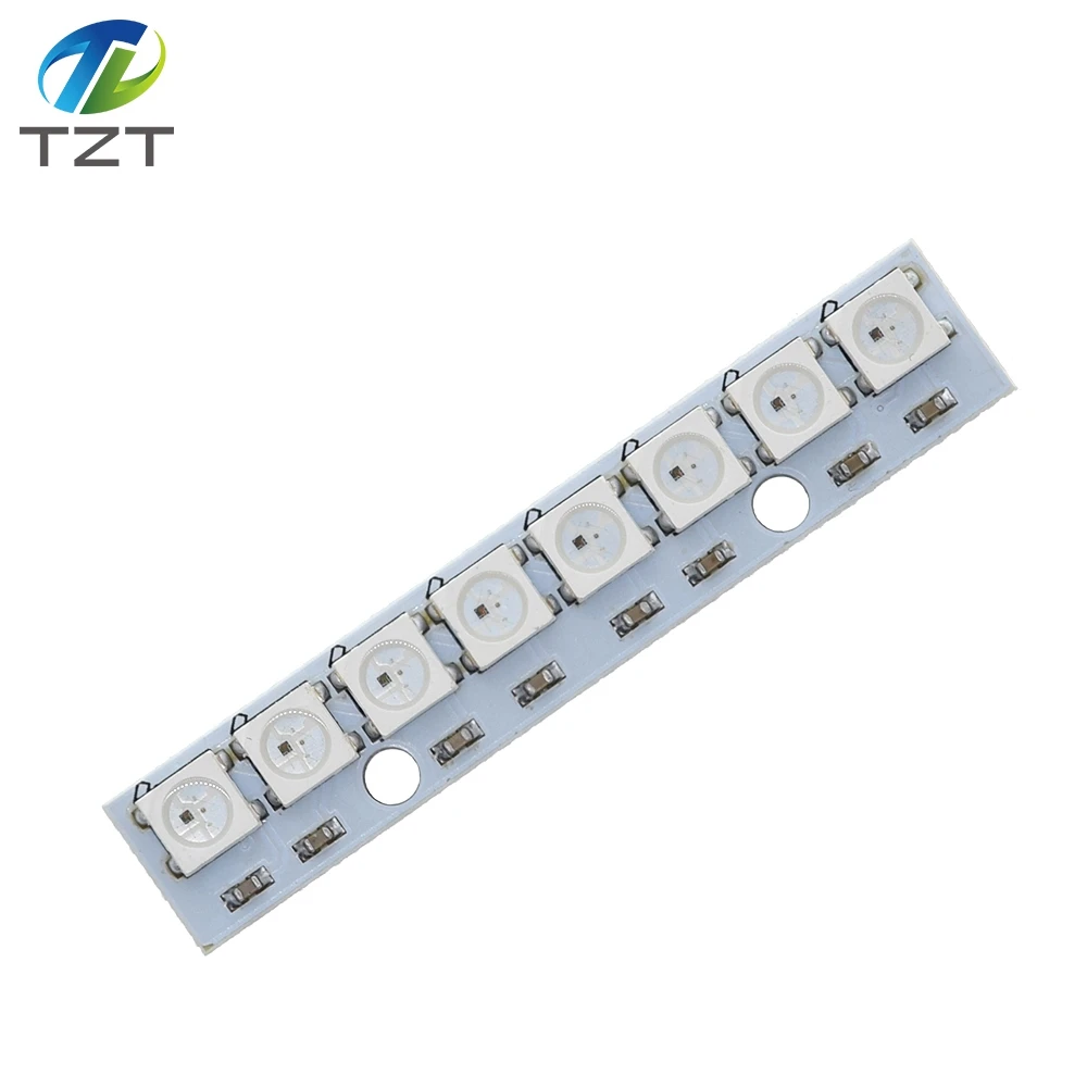 TZT teng Stick 8 канальная WS2812 5050 RGB Светодиодная лампа Встроенная полноцветная