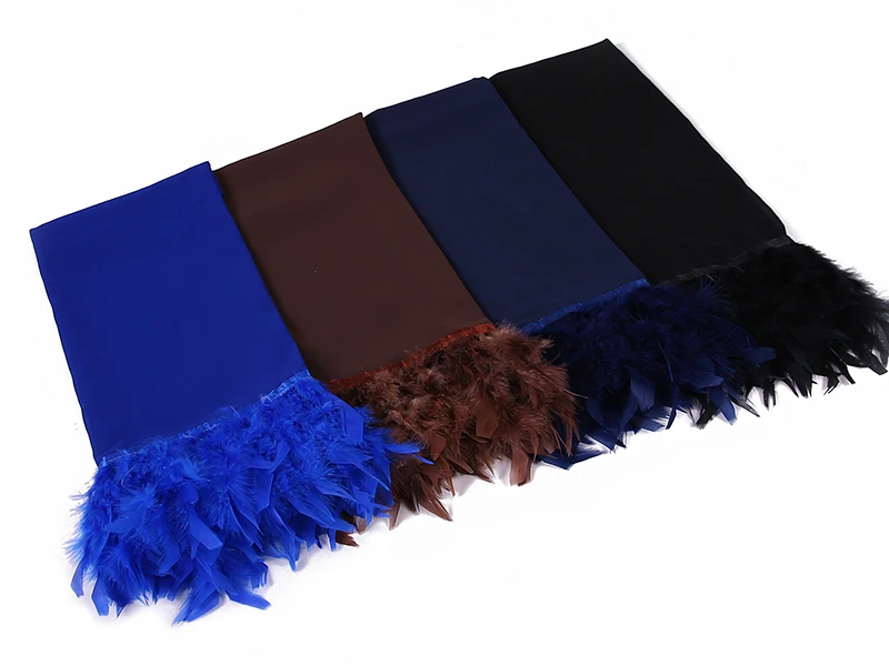 

New Feather chiffon scarf hijab plain bubble chiffon scarf women popular scarves shawl muslim turban 190X70cm