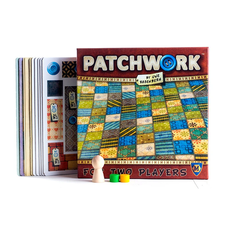 

Patchwork Board Game For Two Players Funny Party Games Paper Cards Chinese/English Version