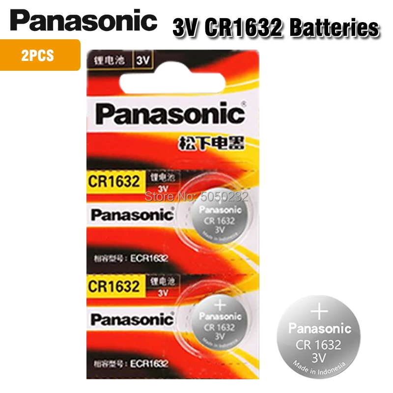 

Аккумулятор Panasonic cr1632 3 в, литиевая батарея для компьютера, игрушки, BR1632 ECR1632 DL1632 KCR1632 LM1632 KL1632, 2 шт.