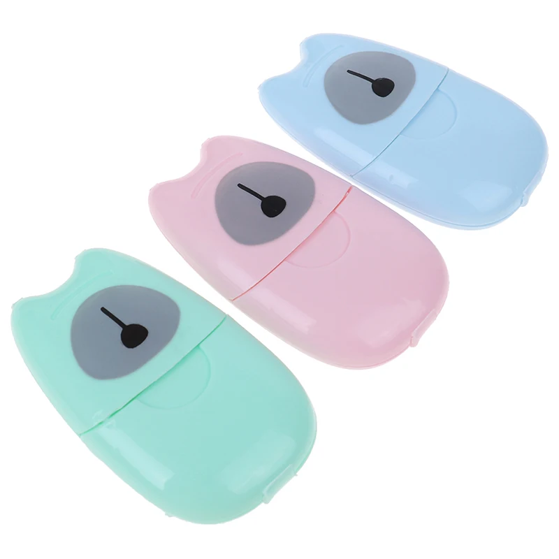 50 штук одноразовое мыло в коробке бумажная портативная коробка для мытья рук