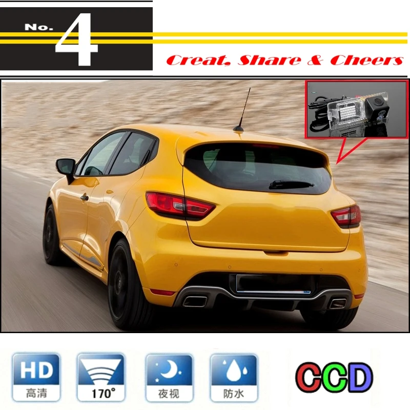 Автомобильная камера для Renault Clio III / IV 3 4/Lutecia Высококачественная заднего вида PAL