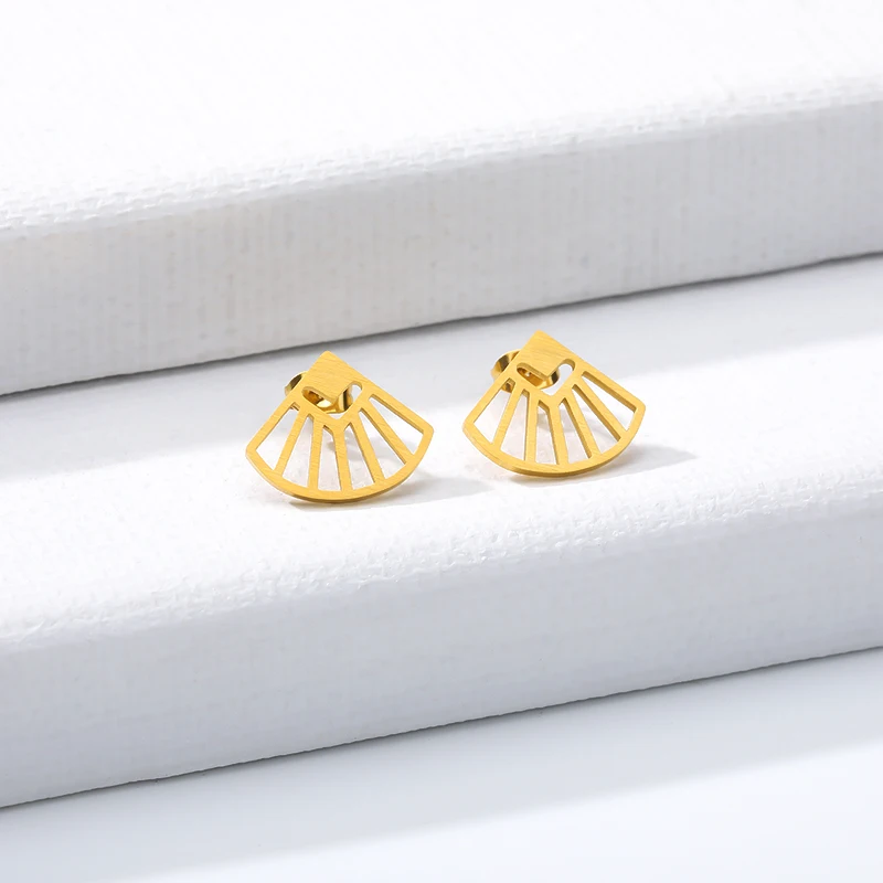 Минимализм оригами геометрические серьги для женщин милые ювелирные изделия из