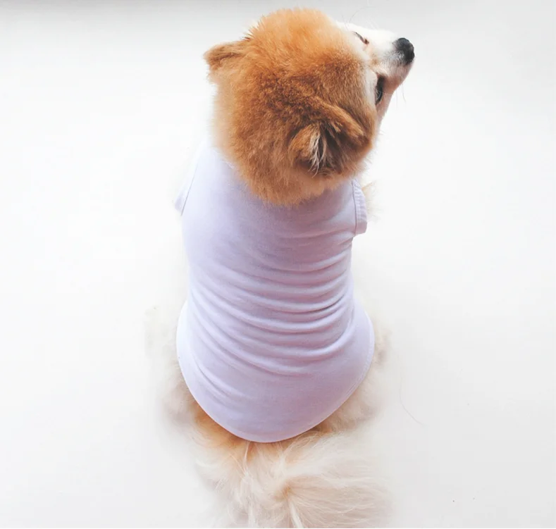 20 шт./лот сублимационная футболка термопечать ткань для домашних животных собака